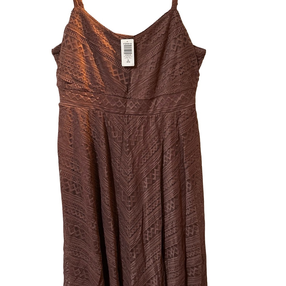 Women’s Plus Size Torrid Mid Lace Skater Dress NWT